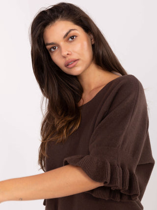 Sweter-IT-SW-99244.65-ciemny brązowy