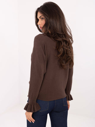 Sweter-IT-SW-99717.89-ciemny brązowy