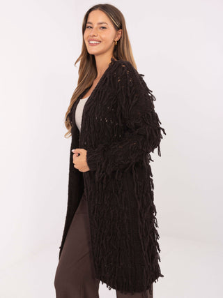 Sweter-MI-SW-0820.85-ciemny brązowy