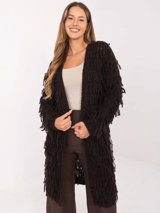 Sweter-MI-SW-0820.85-ciemny brązowy