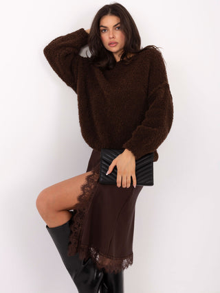 Sweter-IT-SW-72806.75-ciemny brązowy