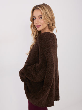 Sweter-CH-SW-72981.05P-ciemny brązowy