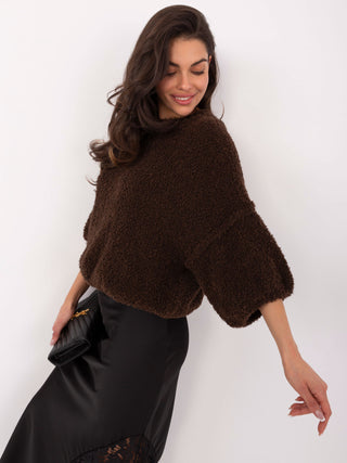 Sweter-IT-SW-72802.77-ciemny brązowy