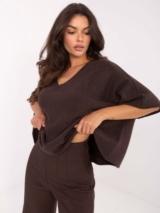 Sweter-IT-SW-2202.52-ciemny brązowy