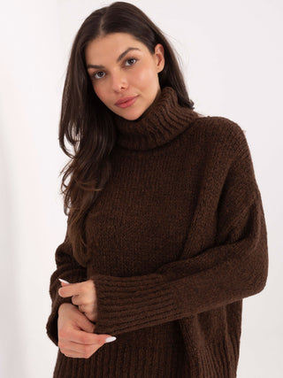Sweter-CH-SW-72989.68-ciemny brązowy