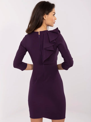 Sukienka-LK-SK-505583.11-ciemny fioletowy