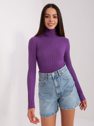 Sweter-PM-SW-1087.09-ciemny fioletowy