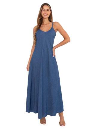 Sukienka-DHJ-SK-A9086.95-ciemny niebieski