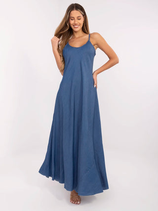 Sukienka-DHJ-SK-A9086.95-ciemny niebieski