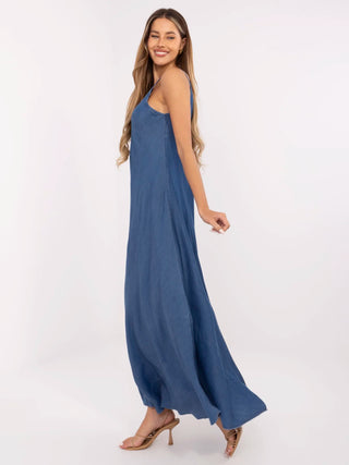 Sukienka-DHJ-SK-A9086.95-ciemny niebieski