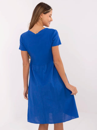 Sukienka-DHJ-SK-25370.85-ciemny niebieski