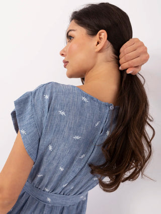 Sukienka-DHJ-SK-13583.18-ciemny niebieski