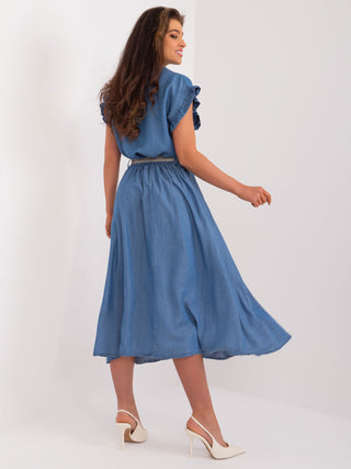 Spódnica-DHJ-SD-7135.24-ciemny niebieski