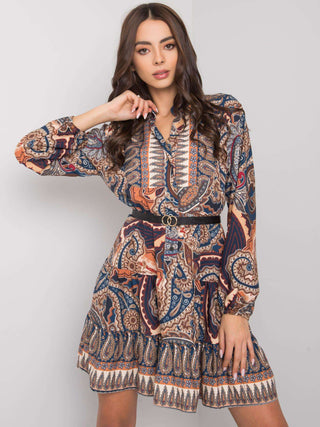 Sukienka-DHJ-SK-15053.61-ciemny niebieski