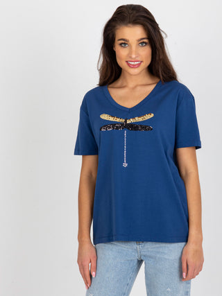 T-shirt-FA-TS-8451.06-ciemny niebieski