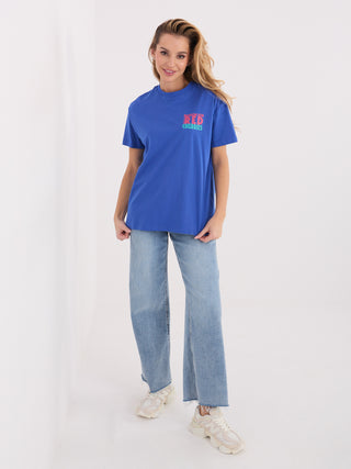 T-shirt-D12022AH02645W-ciemny niebieski