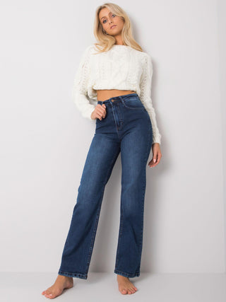 Spodnie jeans-MR-SP-351.72P-granatowy