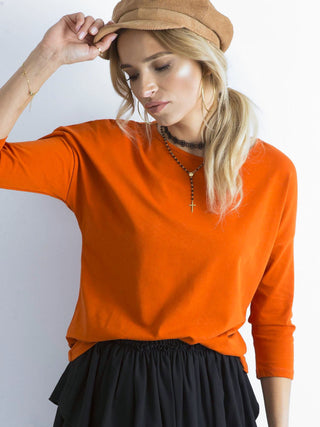 Bluzka-RV-BZ-4661.43P-ciemny pomarańczowy