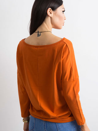 Bluzka-RV-BZ-4691.44P-ciemny pomarańczowy