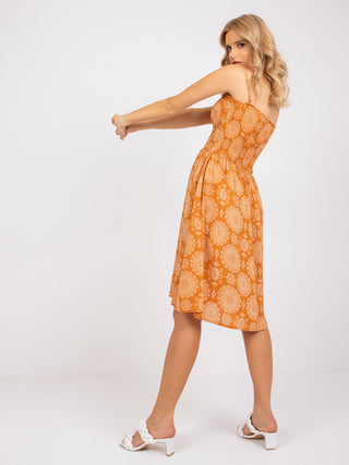Sukienka-D73771M30314A-ciemny pomarańczowy