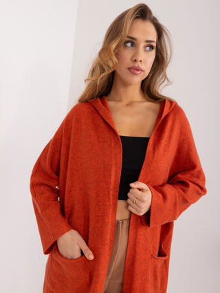 Sweter-PM-SW-B418.39X-ciemny pomarańczowy