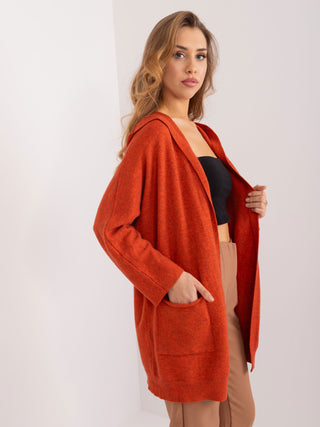 Sweter-PM-SW-B418.39X-ciemny pomarańczowy