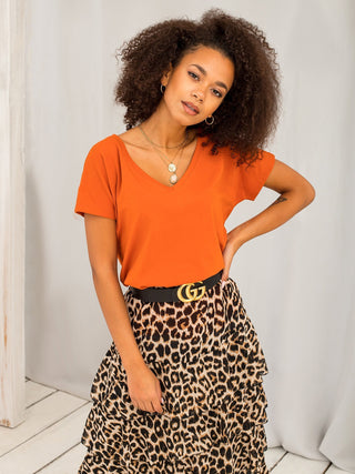 T-shirt-RV-TS-4832.38P-ciemny pomarańczowy