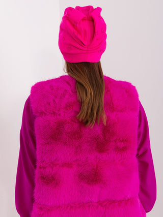 Czapka-AT-CZ-2325.96-ciemny różowy