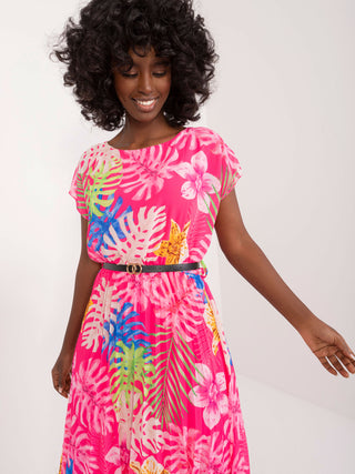 Sukienka-DHJ-SK-8839-3.30-ciemny różowy