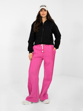 Spodnie dresowe-NS-DR-NS2557.96-ciemny różowy
