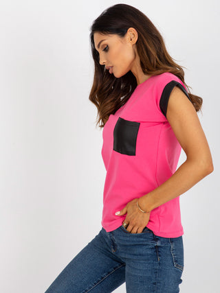 T-shirt-FA-TS-8423.18P-ciemny różowy