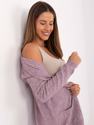 Kardigan-PM-SW-8310.12-ciemny różowy