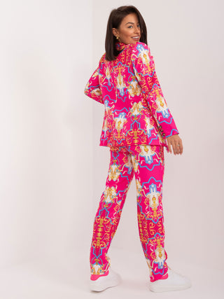 Komplet-DHJ-KMPL-17131.32X-ciemny różowy