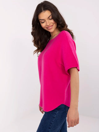 Sweter-MO-SW-0703.63-ciemny różowy