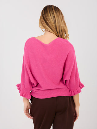 Sweter-MI-SW-3675.01P-ciemny różowy