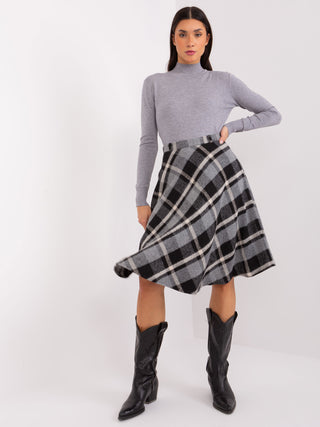 Spódnica-LK-SD-508387-2.20P-ciemny szary