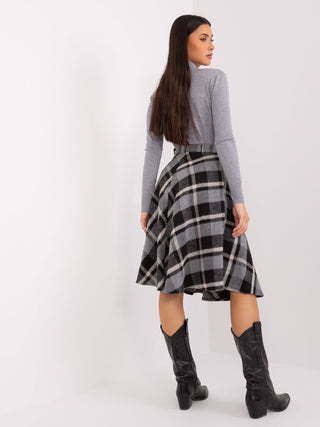 Spódnica-LK-SD-508387-2.20P-ciemny szary