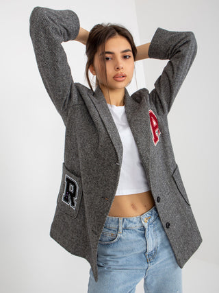 Marynarka-LK-MA-509273.20P-ciemny szary