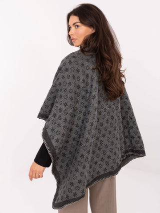 Poncho-AT-PN-7661.89-ciemny szary