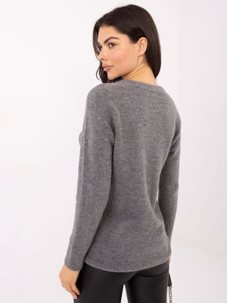 Sweter-MO-SW-1015.78-ciemny szary