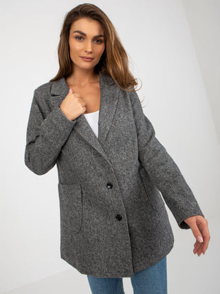 Płaszcz-LK-PL-509241.45P-ciemny szary