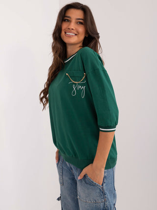 Bluzka-RV-BZ-9443.42-ciemny zielony