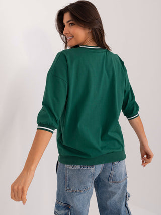 Bluzka-RV-BZ-9443.42-ciemny zielony