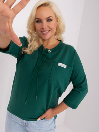 Bluzka-RV-BZ-9071.79P-ciemny zielony