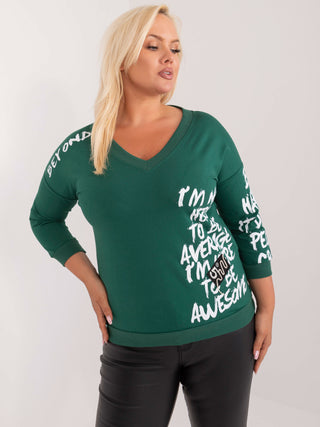 Bluzka-RV-BZ-9457.86-ciemny zielony