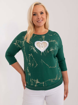 Bluzka-RV-BZ-9490.78-ciemny zielony