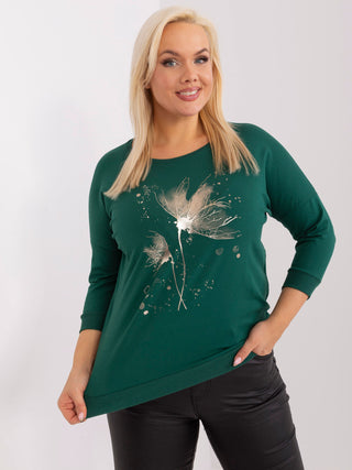 Bluzka-RV-BZ-9193.91-ciemny zielony
