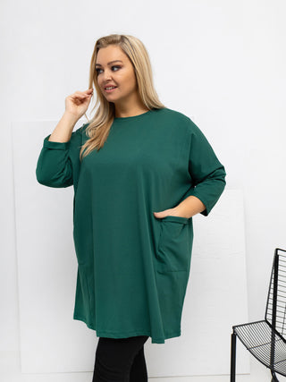 Bluzka-RV-BZ-A1076.00-ciemny zielony