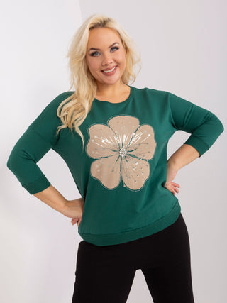 Bluzka-RV-BZ-9140.84-ciemny zielony