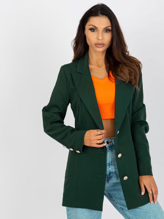 Marynarka-LK-MA-508768-2.41P-ciemny zielony